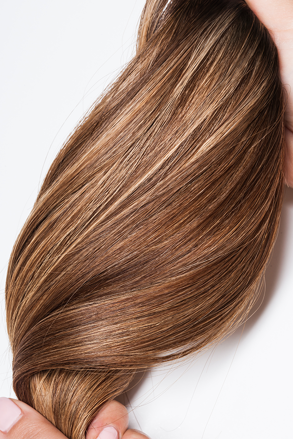 Extensionology: Dark brown root | Mixed Brown (2|R4/27/29) Luxury seamless tape-in extensions (Tailored) and Matte regular tape in(Bare)