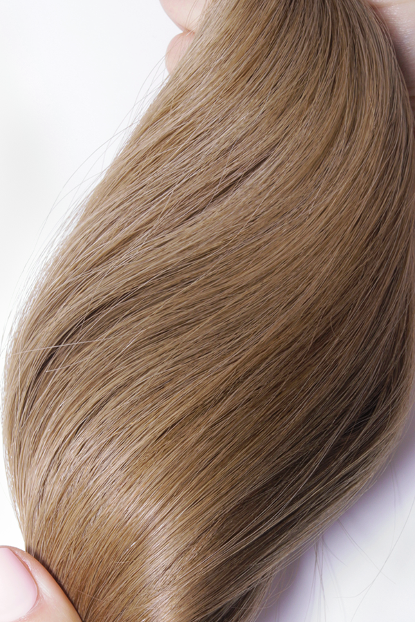 Extensionology Caramel Brown (8): Luxury tape-in extensions. Seamless/invisible (Tailored) and Matte tape in extensions(Bare)